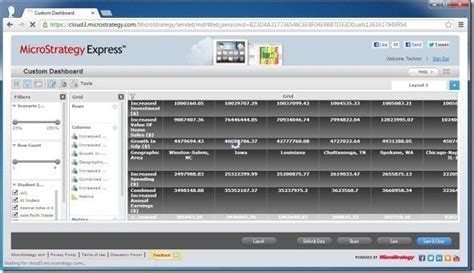 MicroStrategy Cloud Personal: Create Dashboards From Excel Spreadsheets