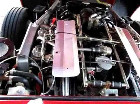 1972 Jaguar XKE Convertible V12 Engine Running - YouTube