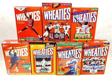 Lot - (12pc) Wheaties Athlete Edition Cereal Boxes