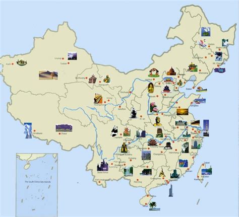 China tourist map - Tourist map China (Eastern Asia - Asia)