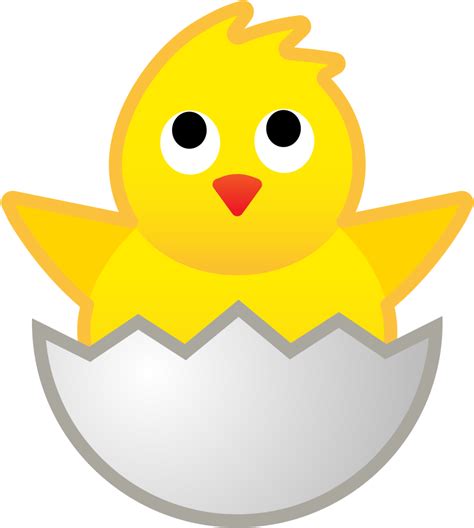 Download Hatching Chick Icon - Hatching Chick Emoji Clipart (#5439142) - PinClipart