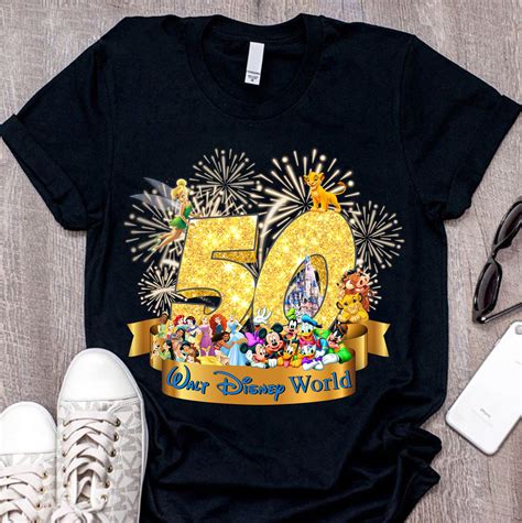 Walt Disneyworld 50th Anniversary T-shirt 1971-2021 DW 50th | Etsy