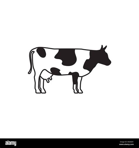 Cow graphic design template vector isolated illustration Stock Vector ...