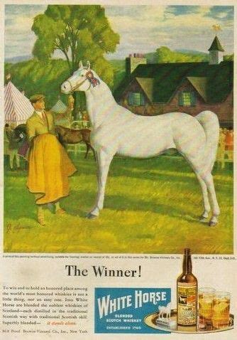 White Horse | White horse, Horses, Vintage ads