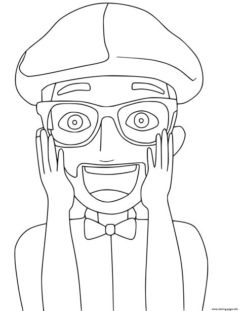 Blippi Printable Coloring Pages