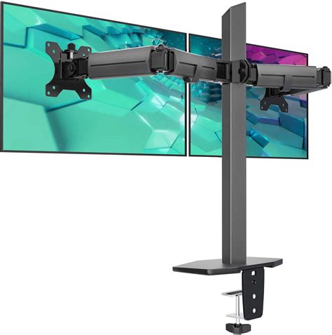 Buy EleTab Dual Monitor Stand - Heavy Duty Dual Arm Monitor Desk Mount Fully Adjustable, Fit 2 ...
