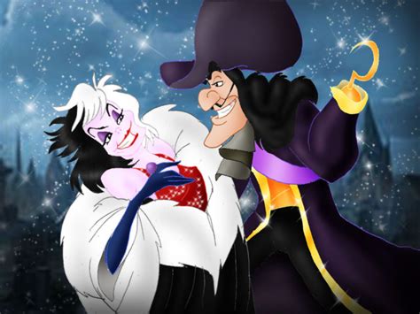 cruella/captain hook - disney crossover Fan Art (13322355) - Fanpop