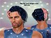Second Life Marketplace - Flag hair men mesh unrigged resize flag dark color