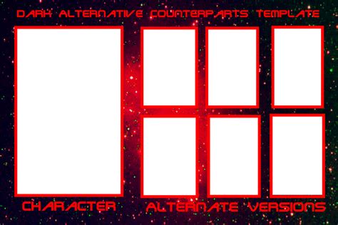 Dark Alternate Universe Counterpart Template by The-JMP on DeviantArt