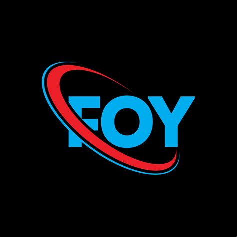 FOY logo. FOY letter. FOY letter logo design. Initials FOY logo linked with circle and uppercase ...