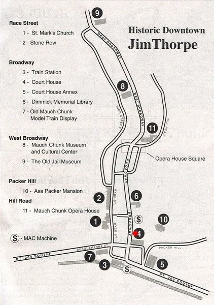 Jim Thorpe Tourist Map - Jim Thorpe PA • mappery