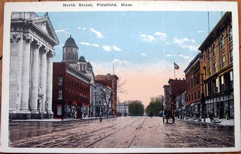 1920 Postcard: North Street - Pittsfield, Massachusetts MA | Pittsfield ...