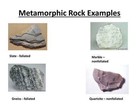 Metamorphic Rocks Examples