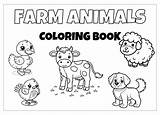 Farm Animals Coloring Book  40593 sketch template