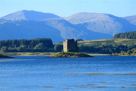 Free Images : sea, wilderness, lake, mountain range, reflection, castle ...