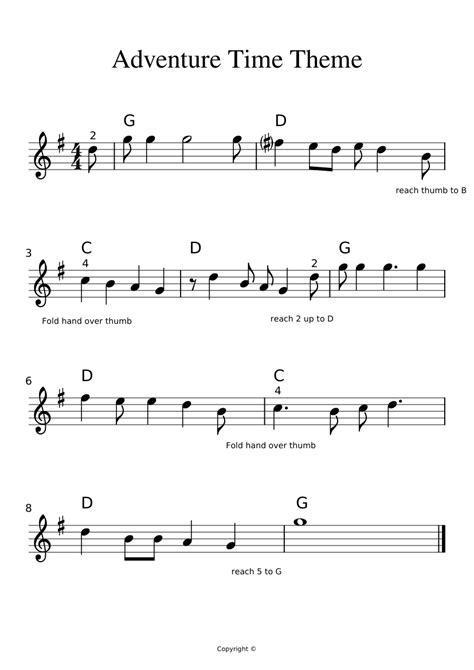 Adventure Time Theme Sheet music for Piano (Solo) | Musescore.com