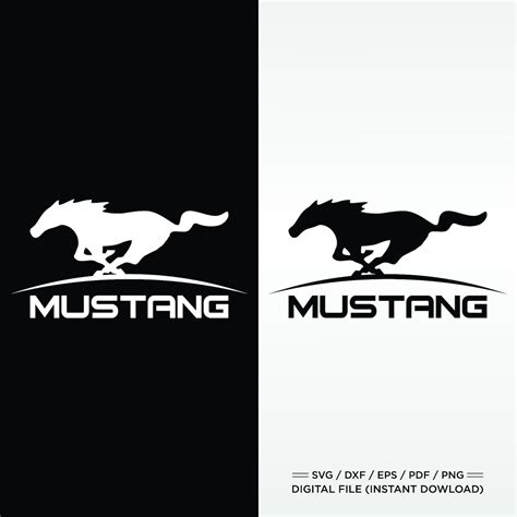 MUSTANG LOGO Svg Png - Etsy