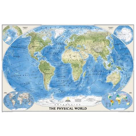 Physical World Standard Map - Paper