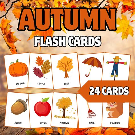 Autumn Words Oasis: Enchanting Vocabulary Flashcards for Fall | Made By Teachers