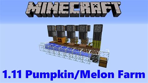 Minecraft 1.11 Observer Block Pumpkin and Melon Farm (WORKING IN FULL ...