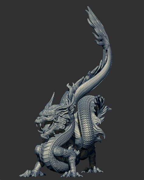 ArtStation - Dragon Sculpture