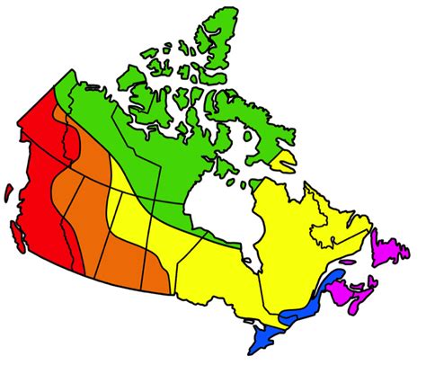 Physical Map Of Canada For Kids
