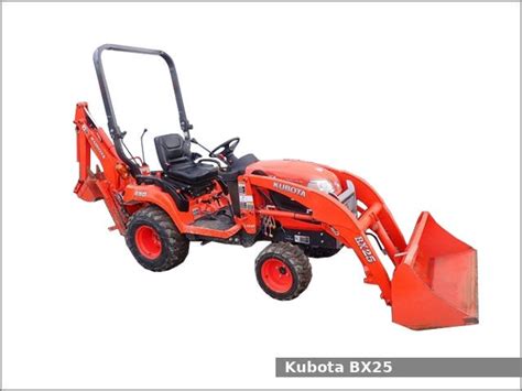 Kubota BX25 backhoe loader tractor: review and specs - Tractor Specs