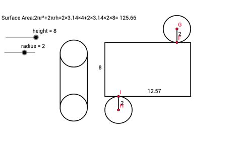 Cylinder Net and Dimensions – GeoGebra