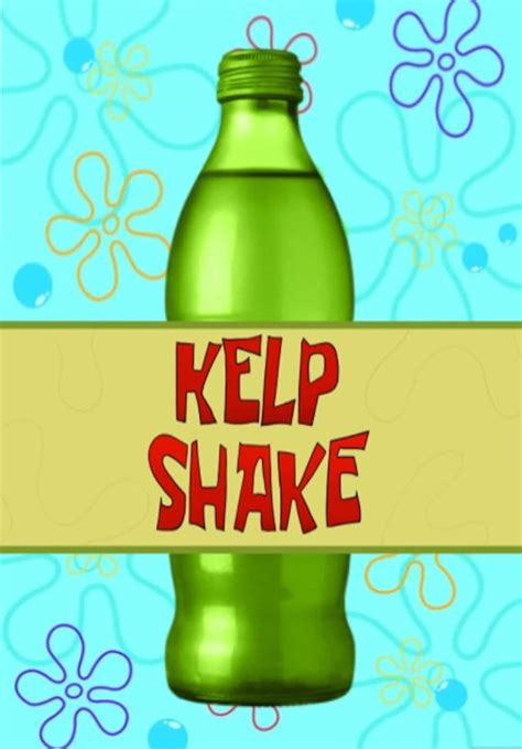 Printable Kelp Shake Drink Label Pack - Etsy