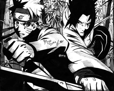 [100+] Naruto Black And White Wallpapers | Wallpapers.com