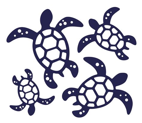 Swimming Sea Turtles SVG - Etsy