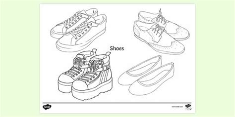 Pair of Shoes Colouring | Colouring Sheets (teacher made)