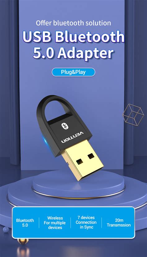 Vention USB Bluetooth 5.0 Adapter for PC | Wireless Connectivity