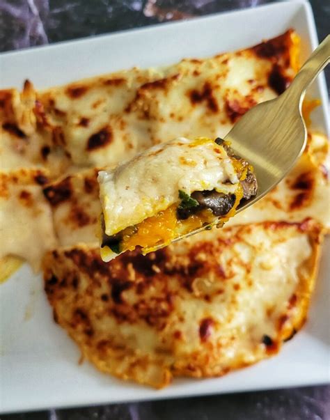 Crespelle with Mushroom & Pumpkin filling - Easy and Light! - the-balanced-plate