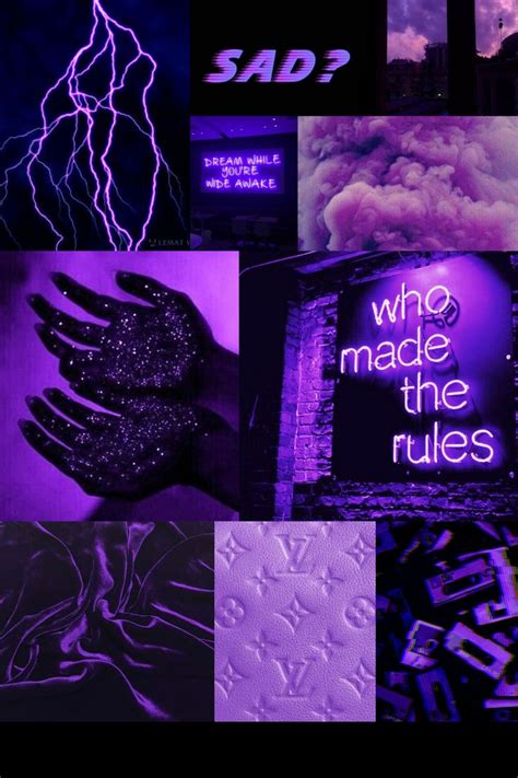 Dark Purple mood board aesthetic collage wallpaper | Dark purple aesthetic, Purple aesthetic ...