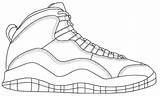 Jordan 1 Coloring Sheet sketch template