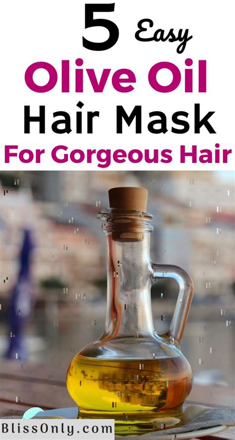 5 Olive Oil Hair Mask Recipes For Gorgeous Hair - BlissOnly | Olive oil hair mask, Olive oil ...