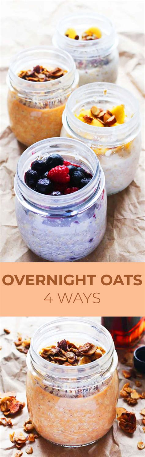 4 Ideas for Overnight Oatmeal - A Beautiful Mess