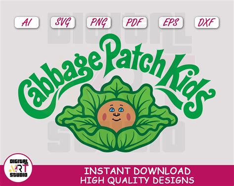 Cabbage Patch Kids Svg Cut File for Cricut Digital Image - Etsy Australia