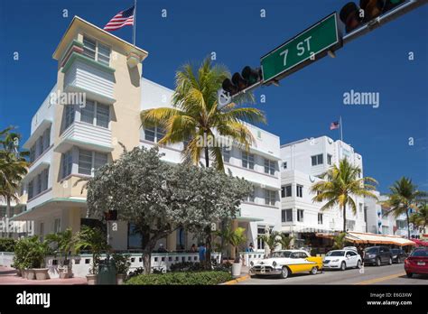 HOTELS OCEAN DRIVE SOUTH BEACH MIAMI BEACH FLORIDA USA Stock Photo - Alamy