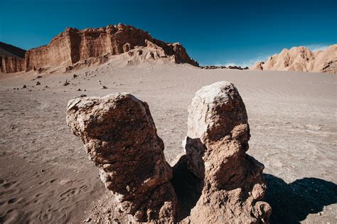 Breathtaking sunset in the Valle de la Luna, near the Atacama Desert