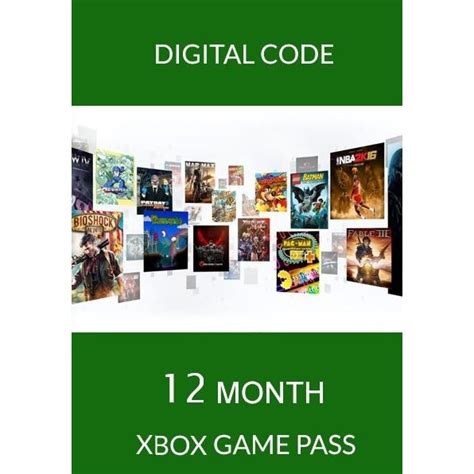 XBOX GAME PASS 12 MONTH for Console (Microsoft Accounts Only) - CD World