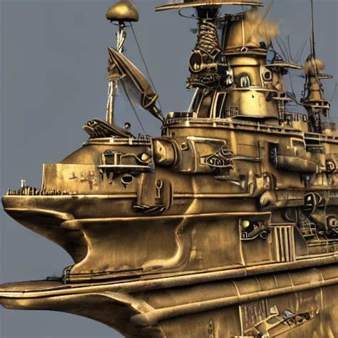 steampunk battleship, super details, 4 k | Stable Diffusion