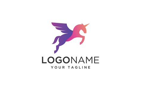 pegasus logo design template vector template 27713353 Vector Art at ...