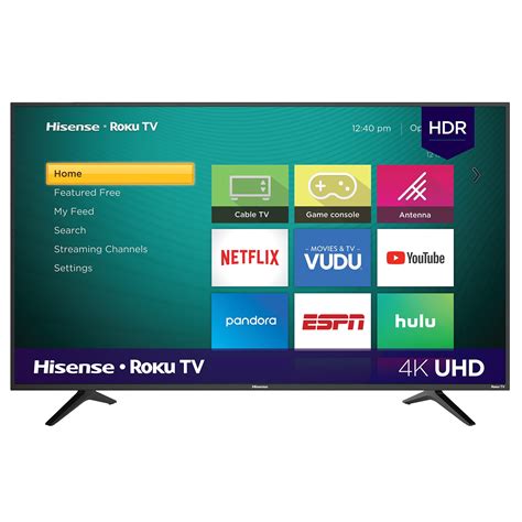 Hisense 58" Class 4K UHD LED Roku Smart TV HDR 58R6E - Walmart.com