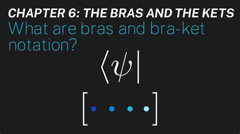 Ch 6: What are bras and bra-ket notation? | Maths of Quantum Mechanics - YouTube