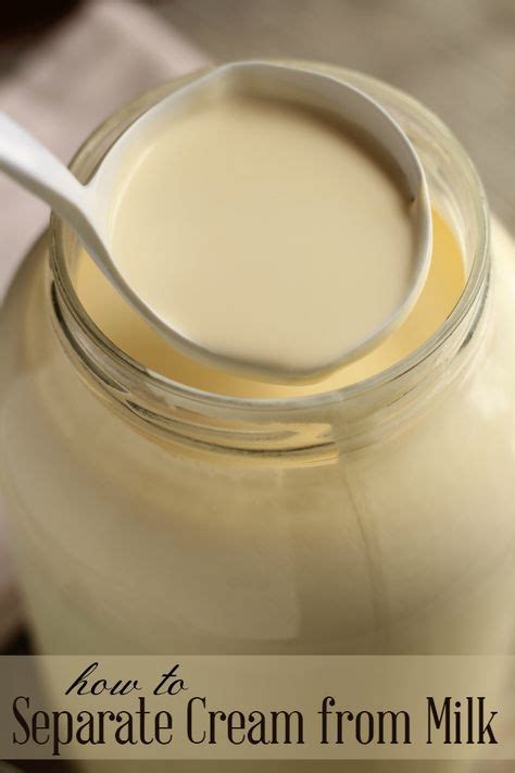 How to Separate Cream from Milk | Goat milk recipes, Fresh milk, Milk ...