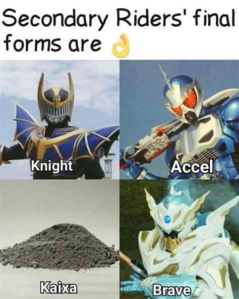 Secondary Final forms | Kamen Rider | Know Your Meme