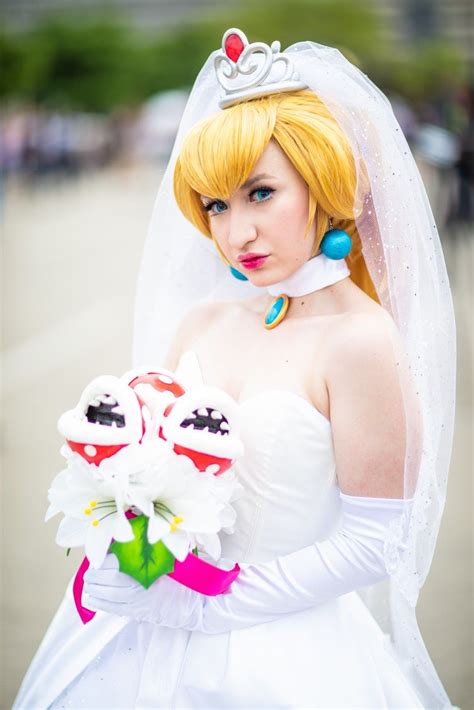 Super Mario Odyssey Wedding Peach Cosplay | Princess peach cosplay, Princess peach dress, Peach ...