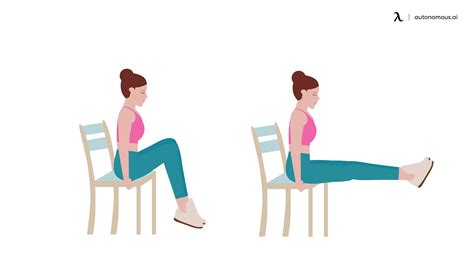 5 Sitting in chair leg exercises that you can do at any time